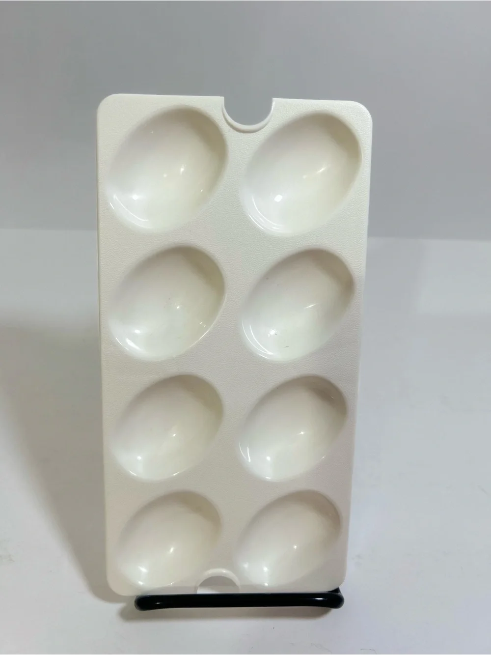 Tupperware 665-6 Deviled Egg Tray Keeper Inserts Holds 8 Eggs Replacement White